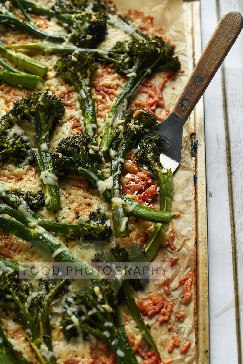 Garlic Parmesan Roasted Broccolini