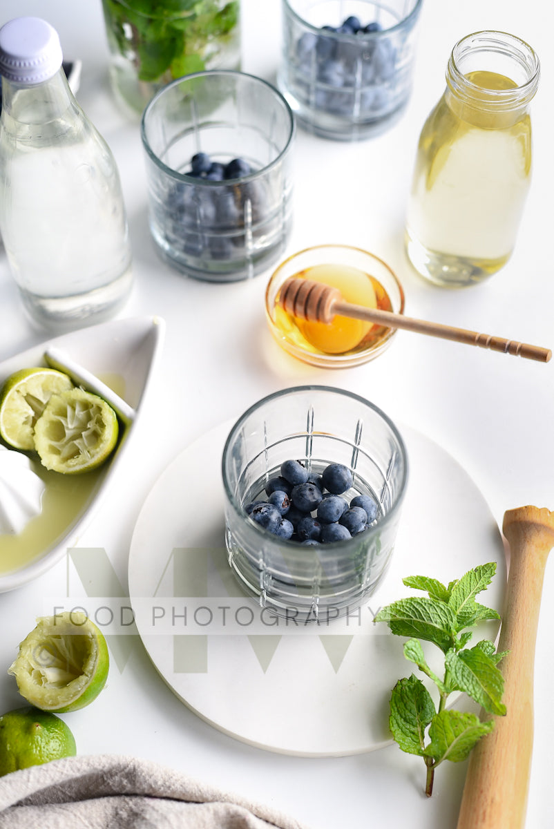 Blueberry Mojito Mocktail
