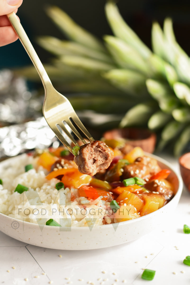 Foil Packet Sweet & Sour Meatballs