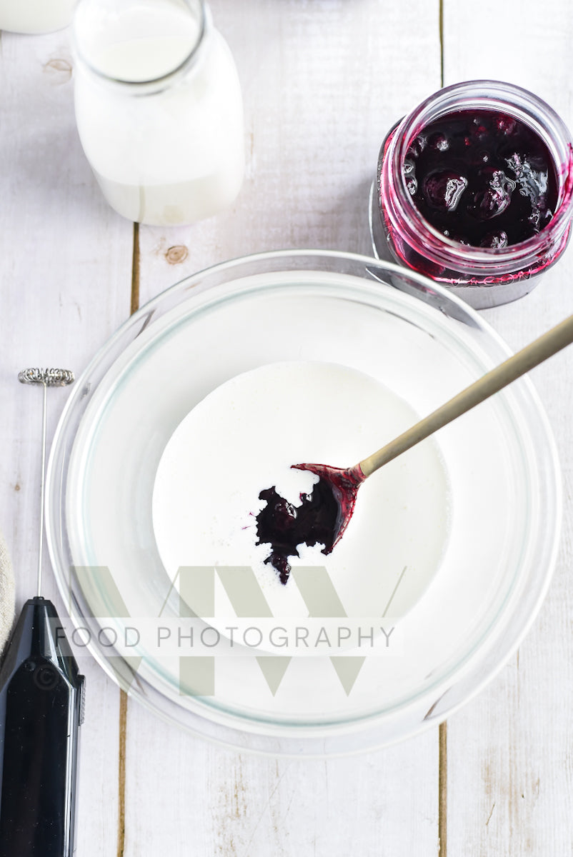 Blueberry Cold Foam Iced Latte