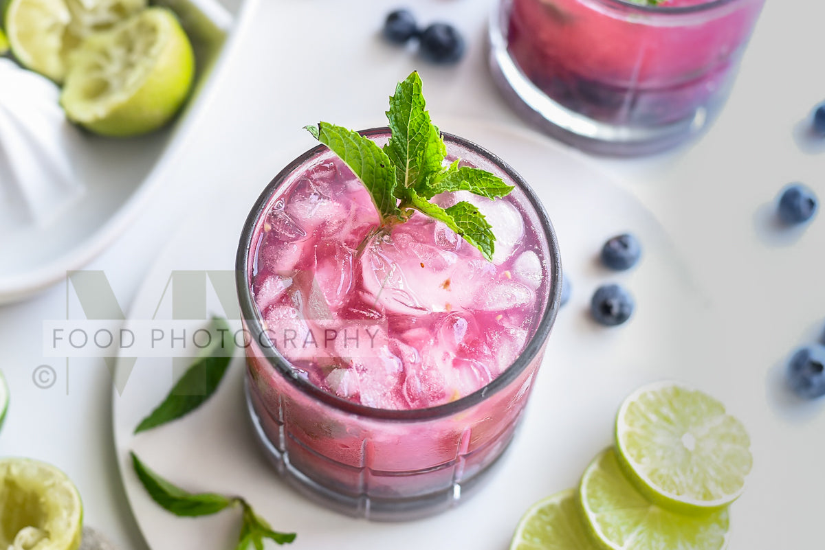 Blueberry Mojito Mocktail