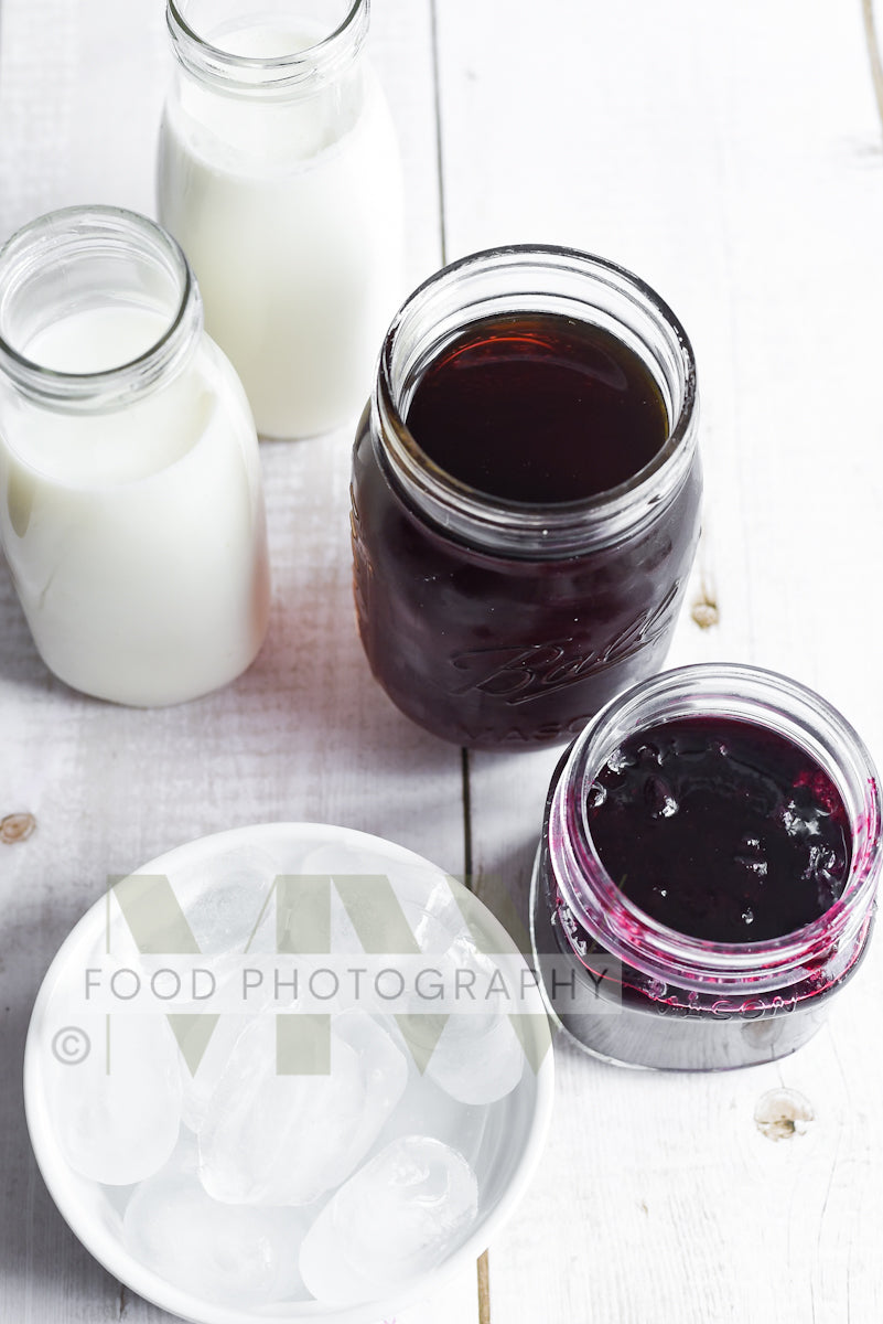 Blueberry Cold Foam Iced Latte