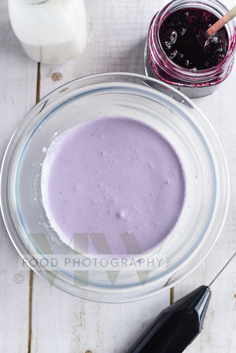 Blueberry Cold Foam Iced Latte