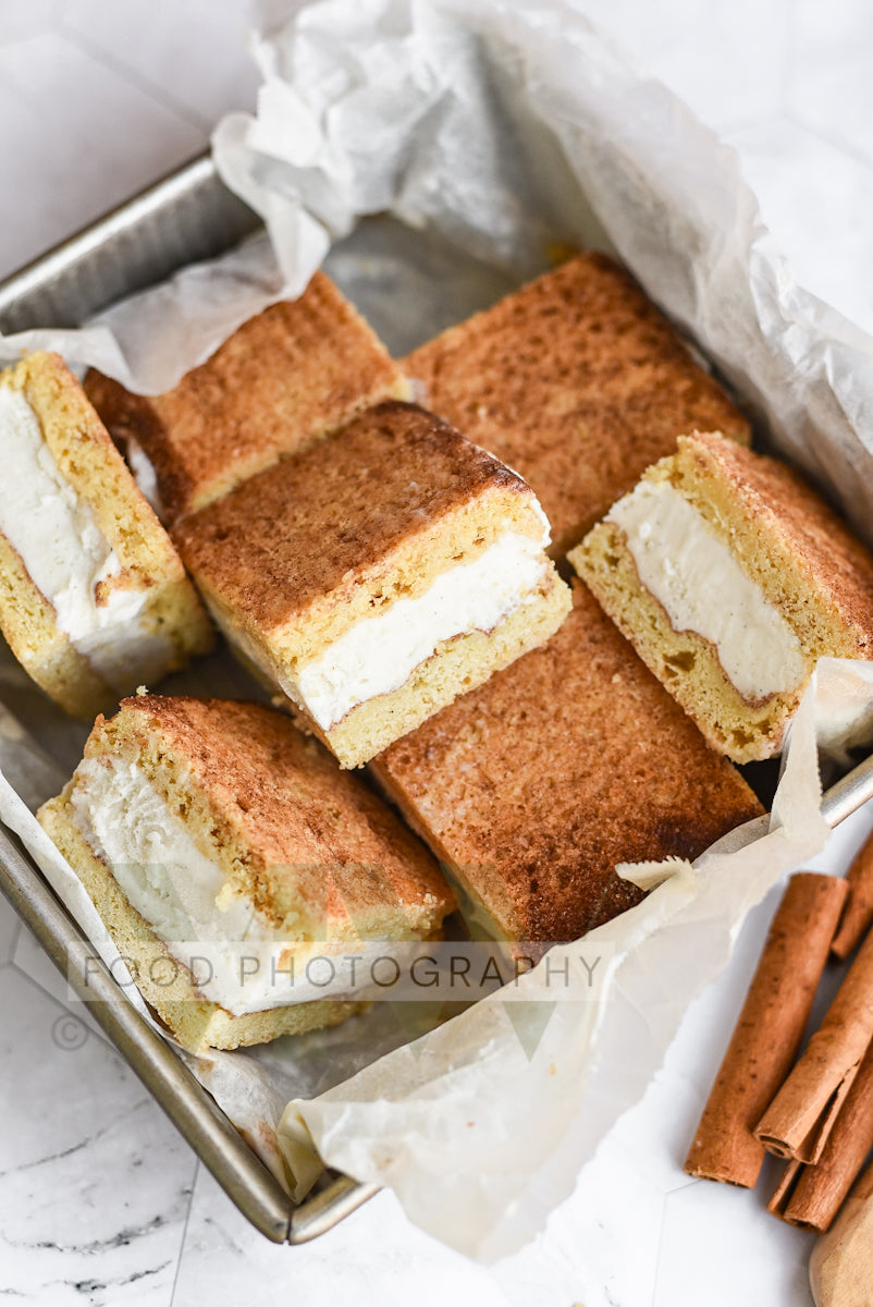 Snickerdoodle Ice Cream Sandwiches