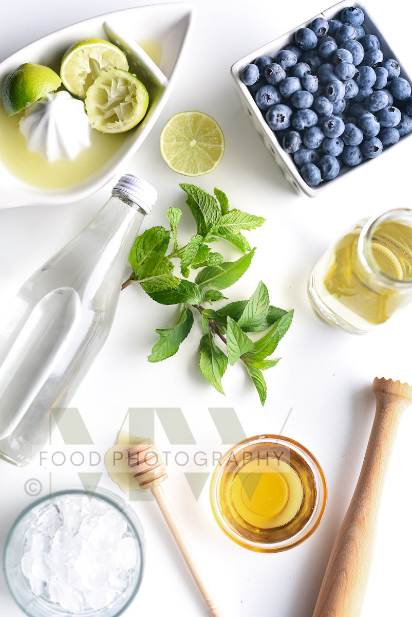Blueberry Mojito Mocktail