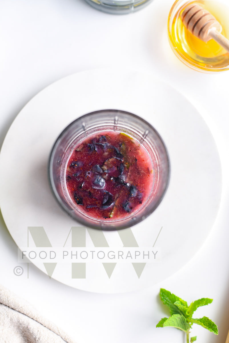 Blueberry Mojito Mocktail