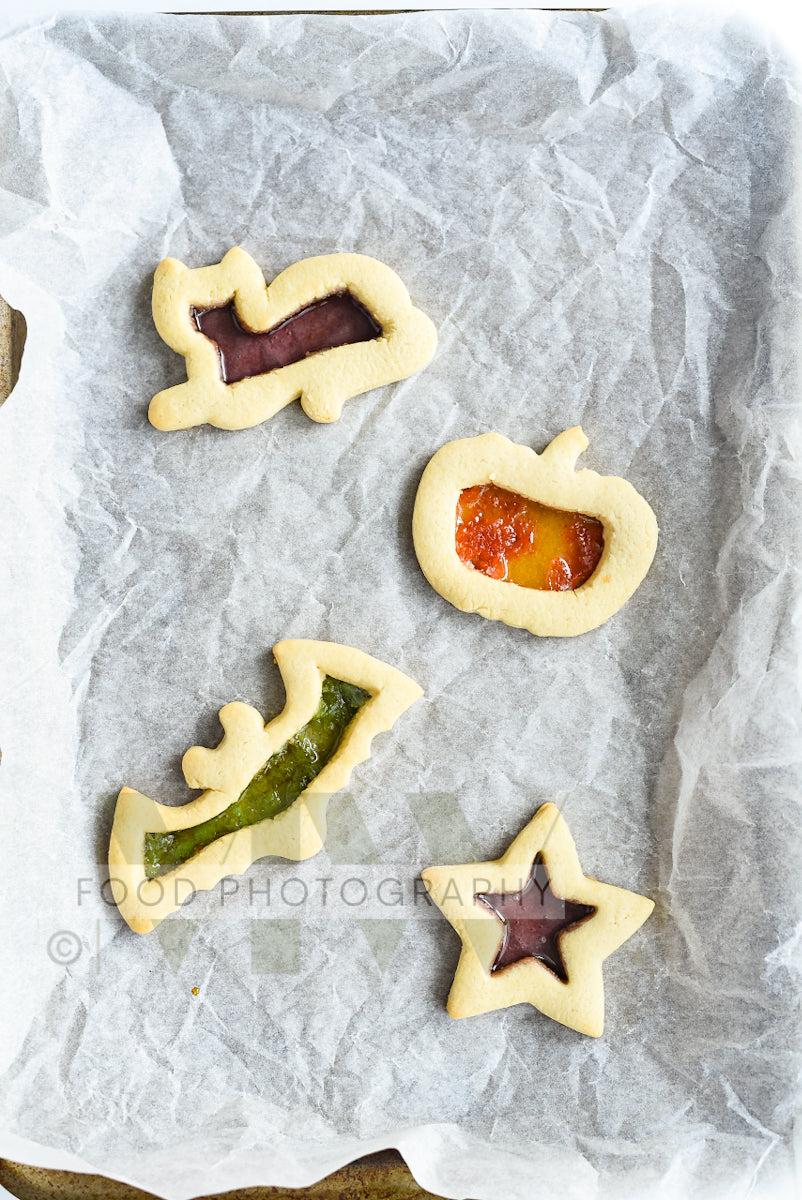 Halloween Stained Glass Cookies