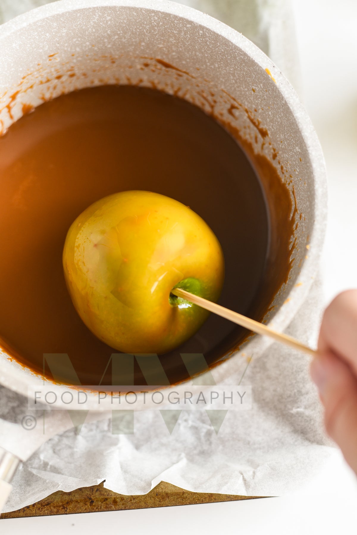 Dirt & Worms Caramel Apples