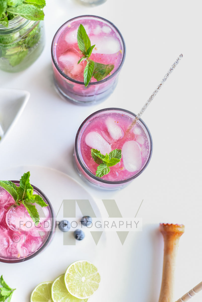 Blueberry Mojito Mocktail