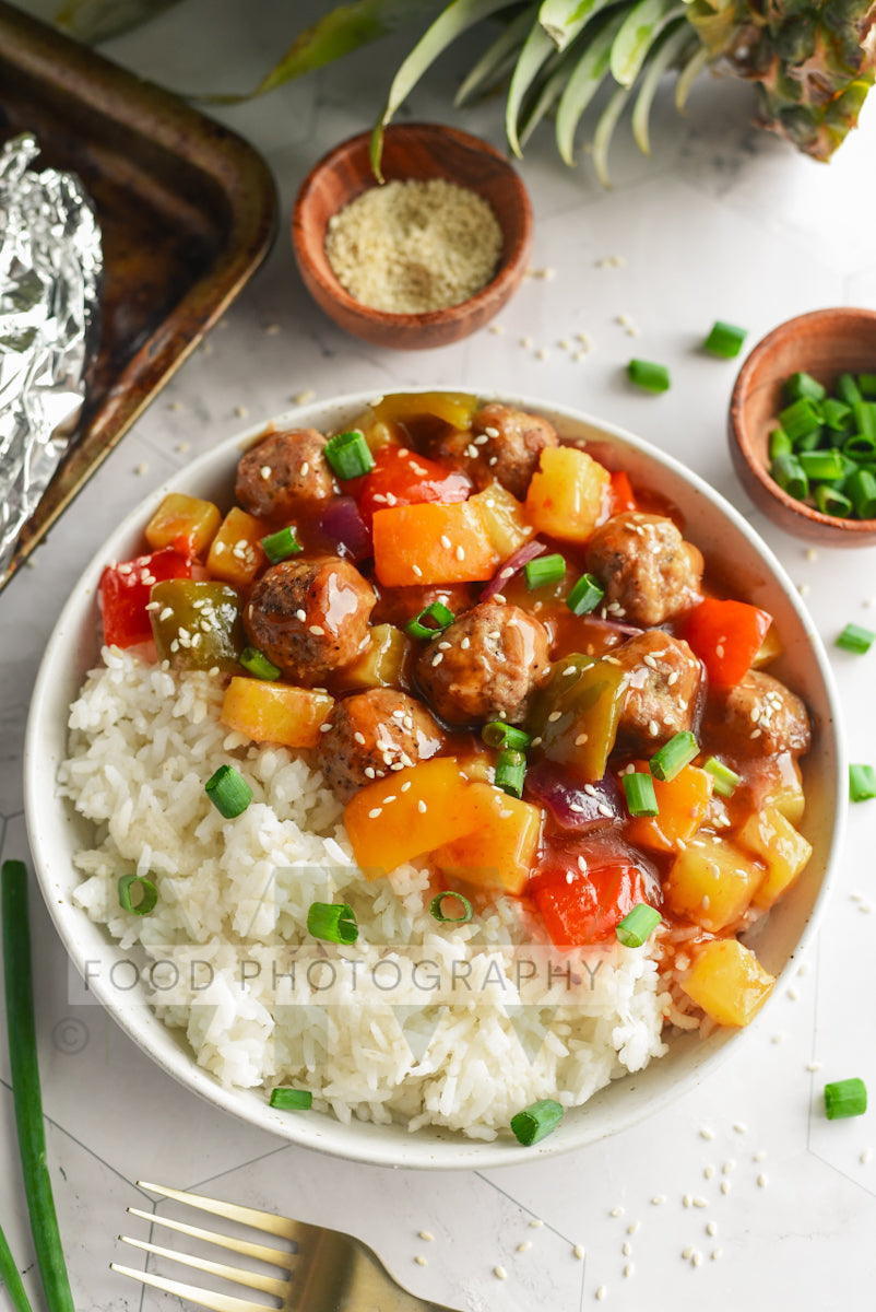 Foil Packet Sweet & Sour Meatballs