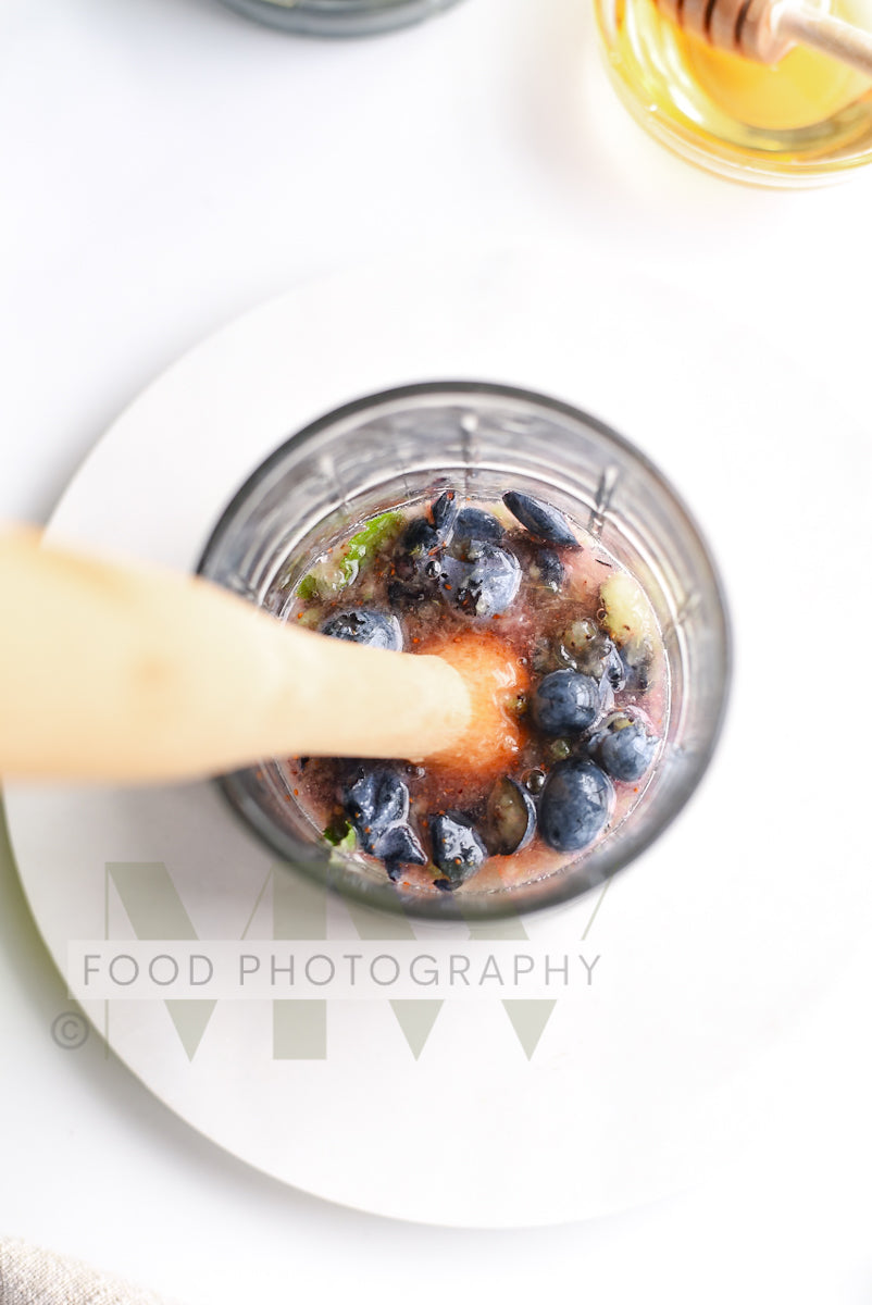 Blueberry Mojito Mocktail