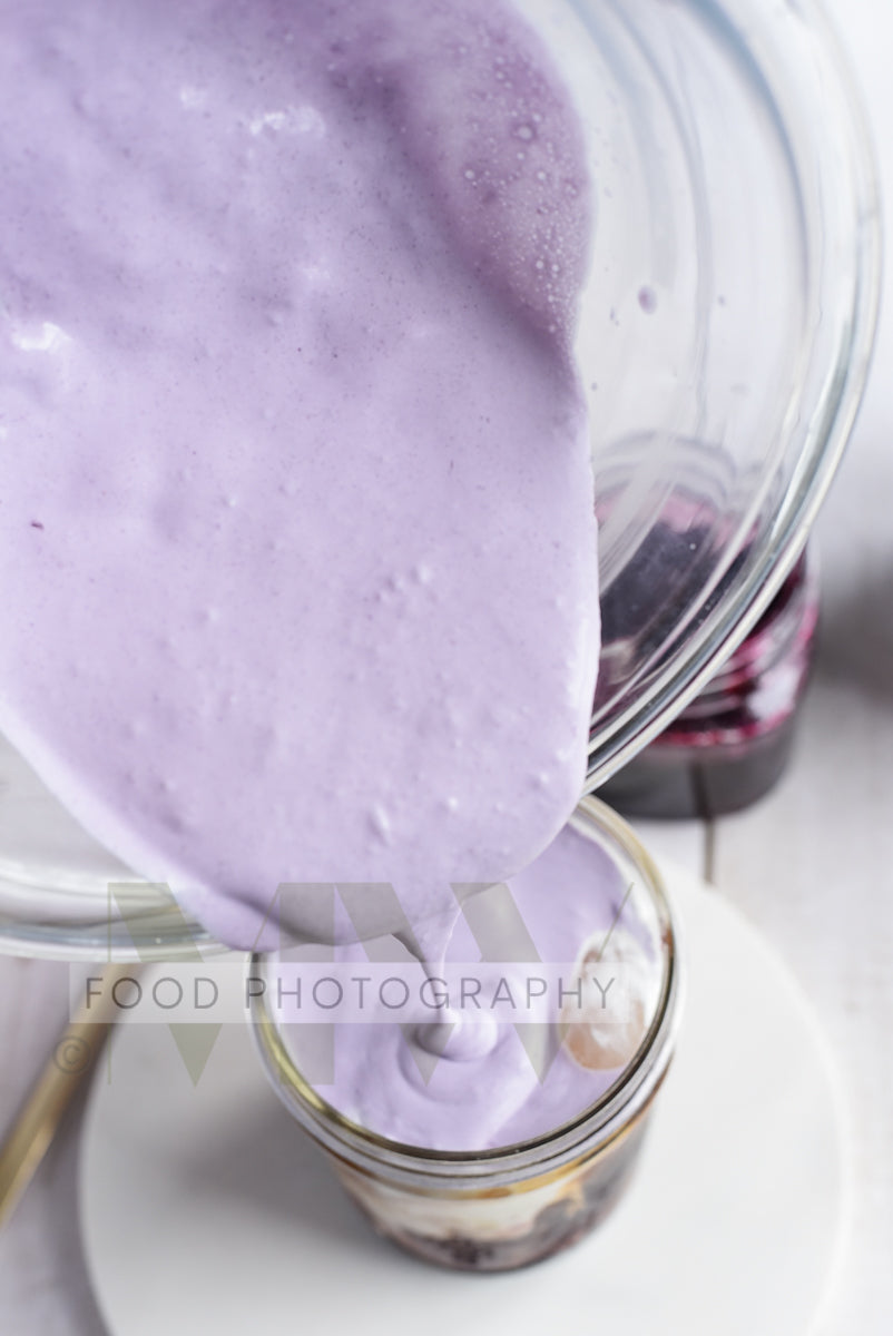 Blueberry Cold Foam Iced Latte