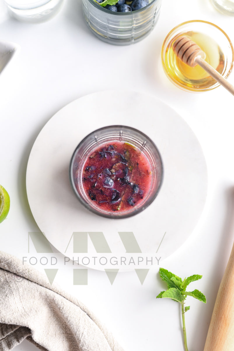 Blueberry Mojito Mocktail
