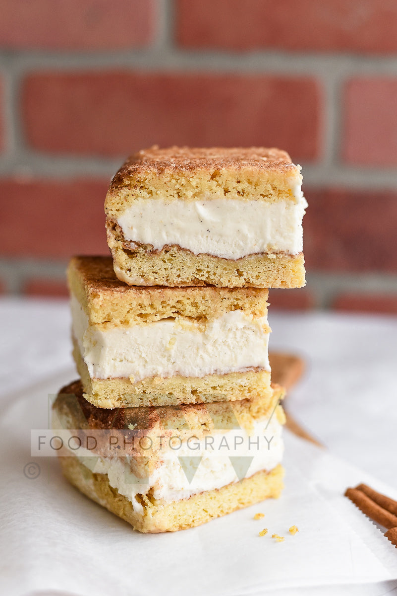 Snickerdoodle Ice Cream Sandwiches