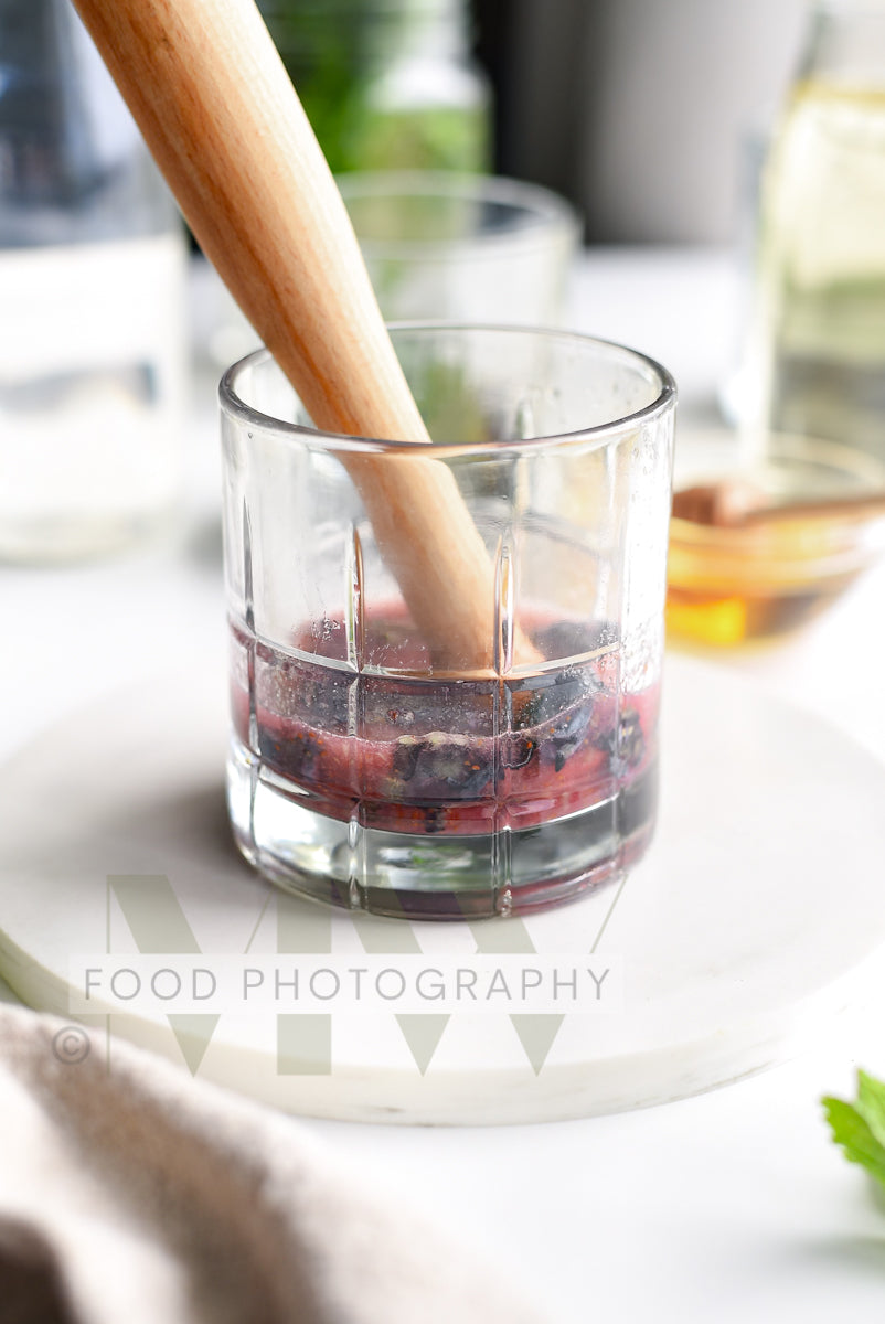 Blueberry Mojito Mocktail