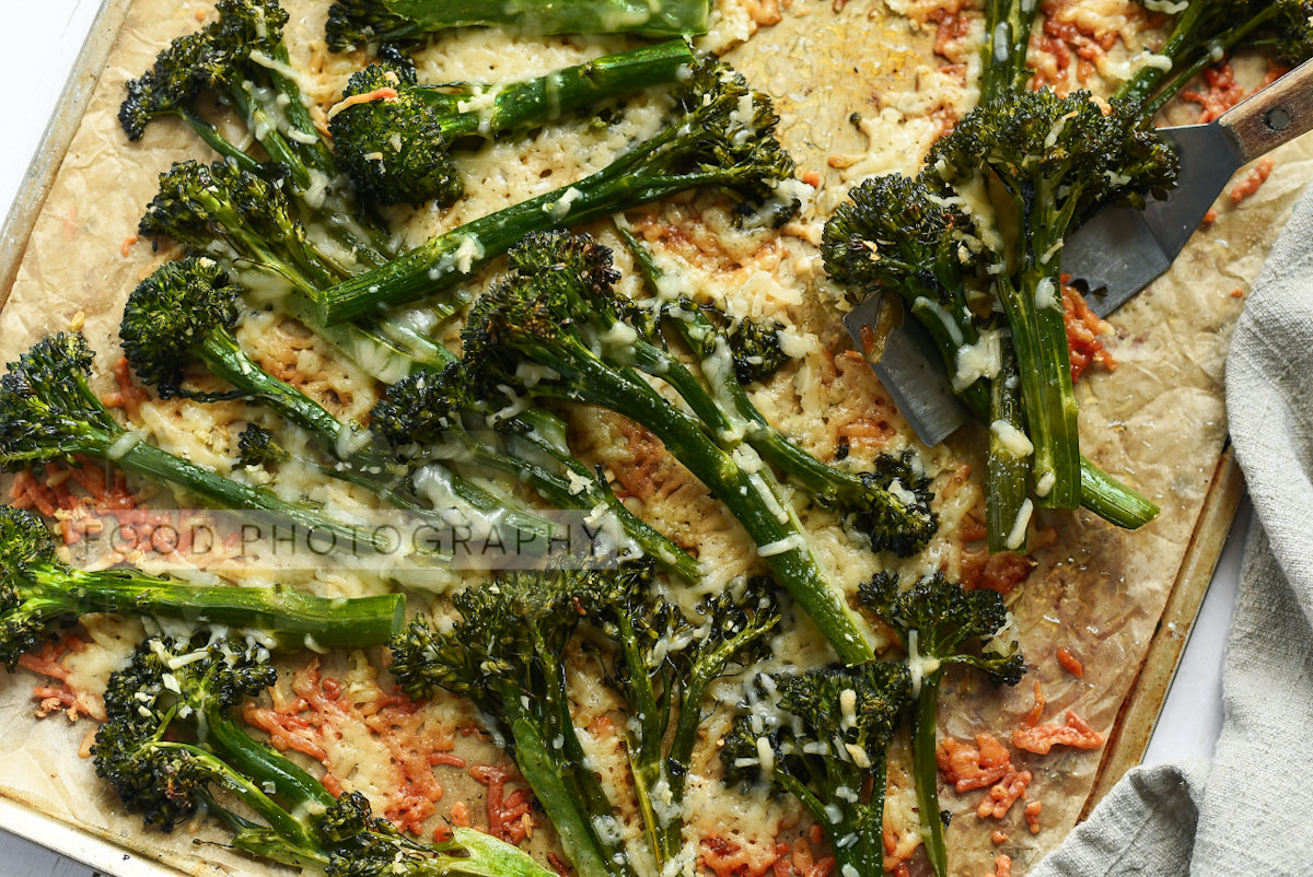 Garlic Parmesan Roasted Broccolini