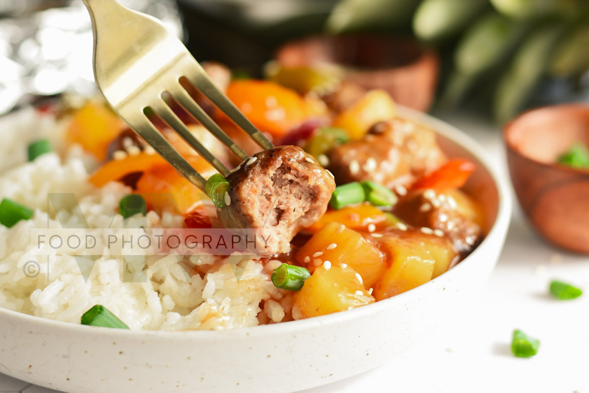 Foil Packet Sweet & Sour Meatballs