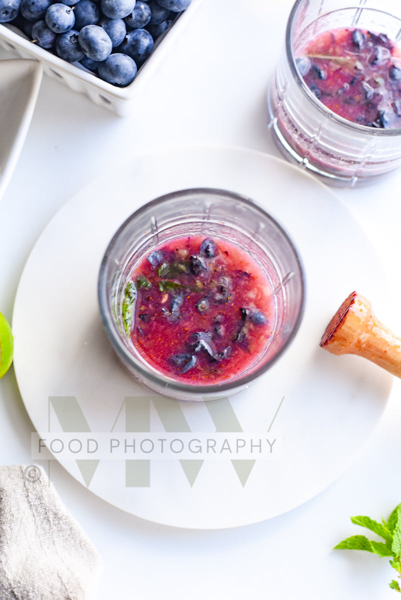 Blueberry Mojito Mocktail