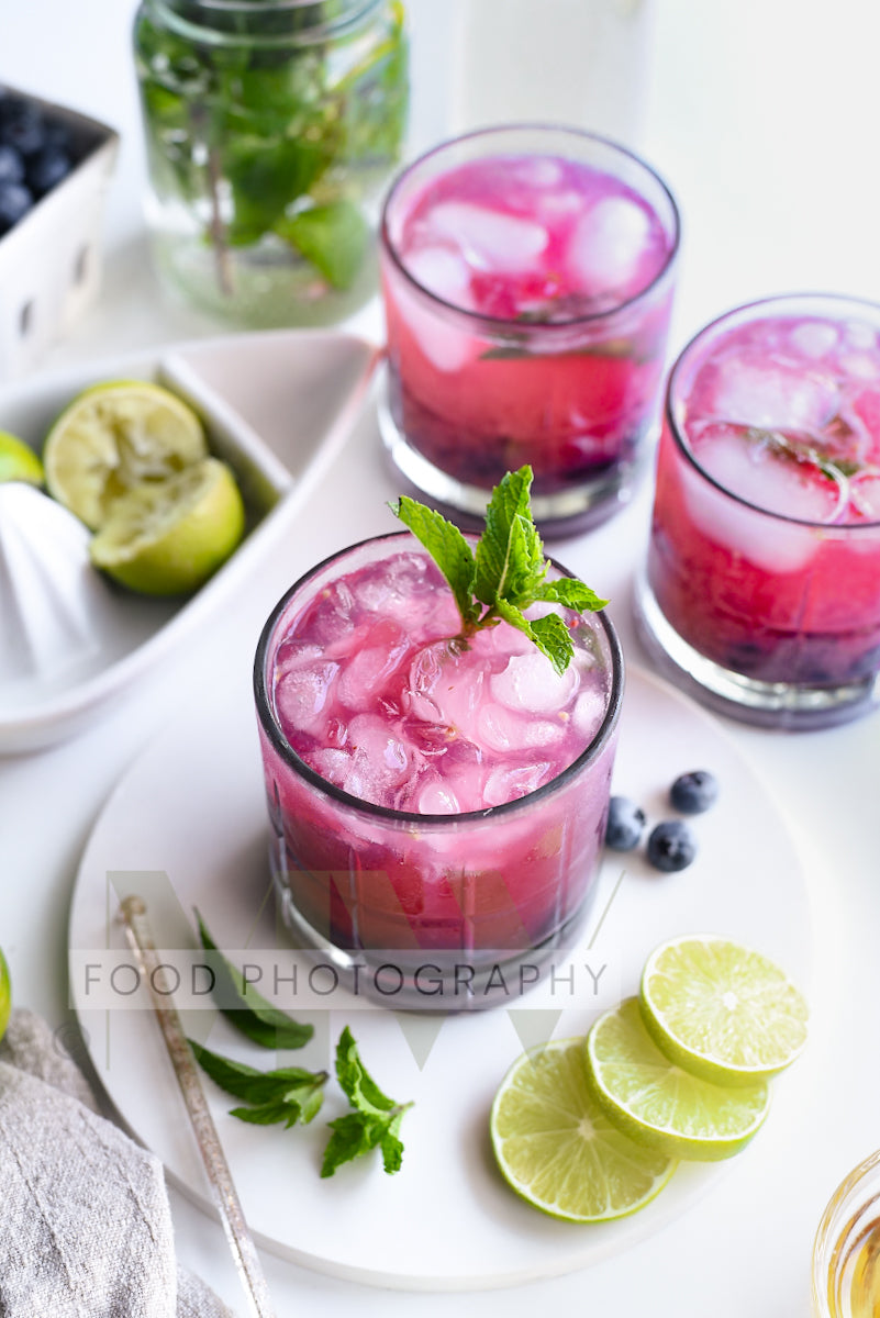 Blueberry Mojito Mocktail