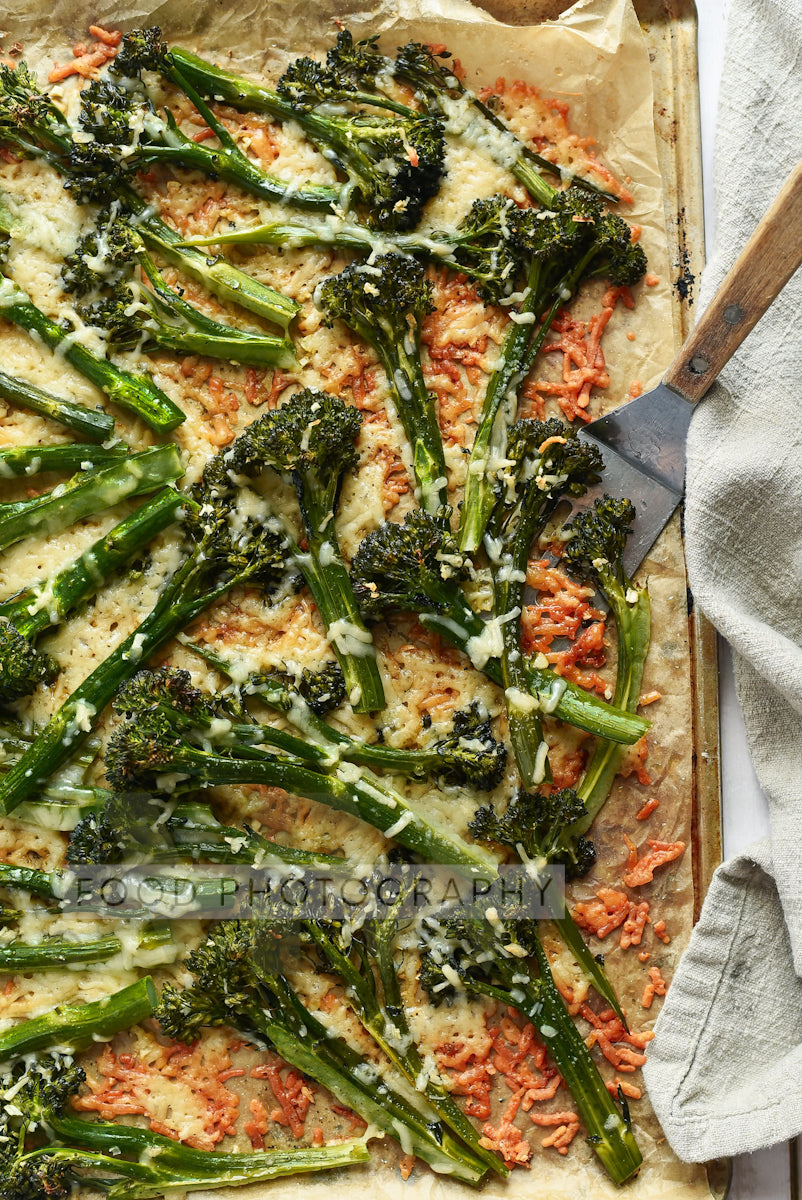 Garlic Parmesan Roasted Broccolini