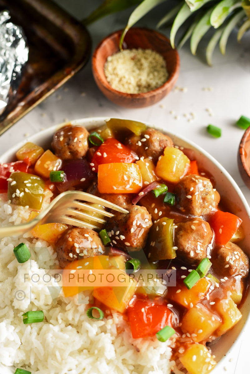 Foil Packet Sweet & Sour Meatballs