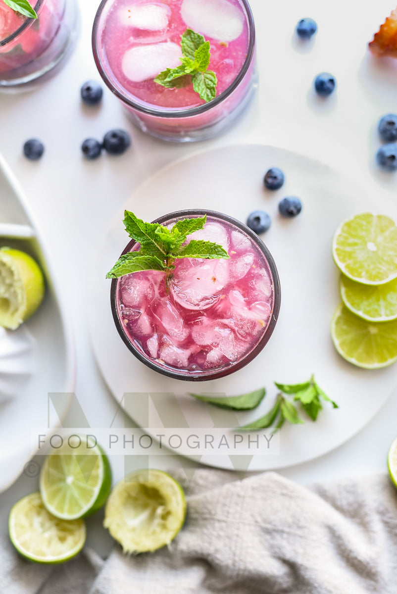 Blueberry Mojito Mocktail