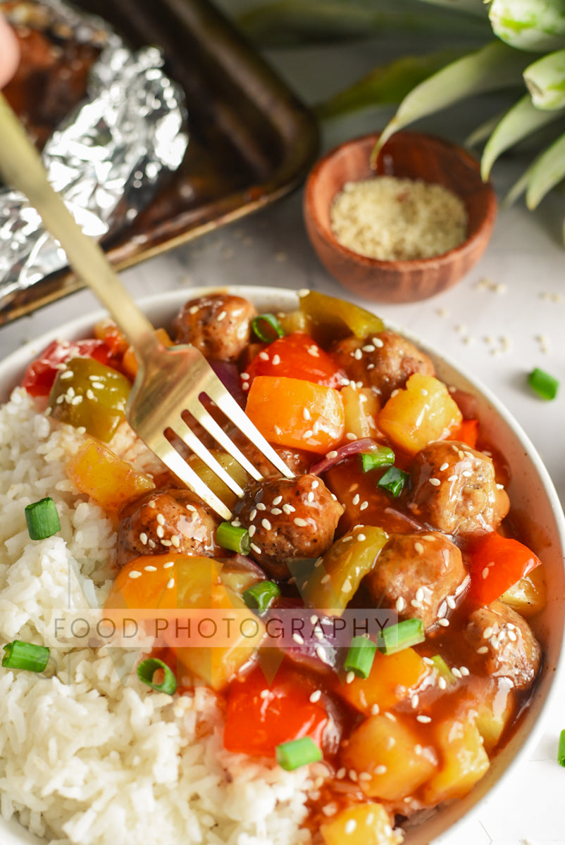 Foil Packet Sweet & Sour Meatballs