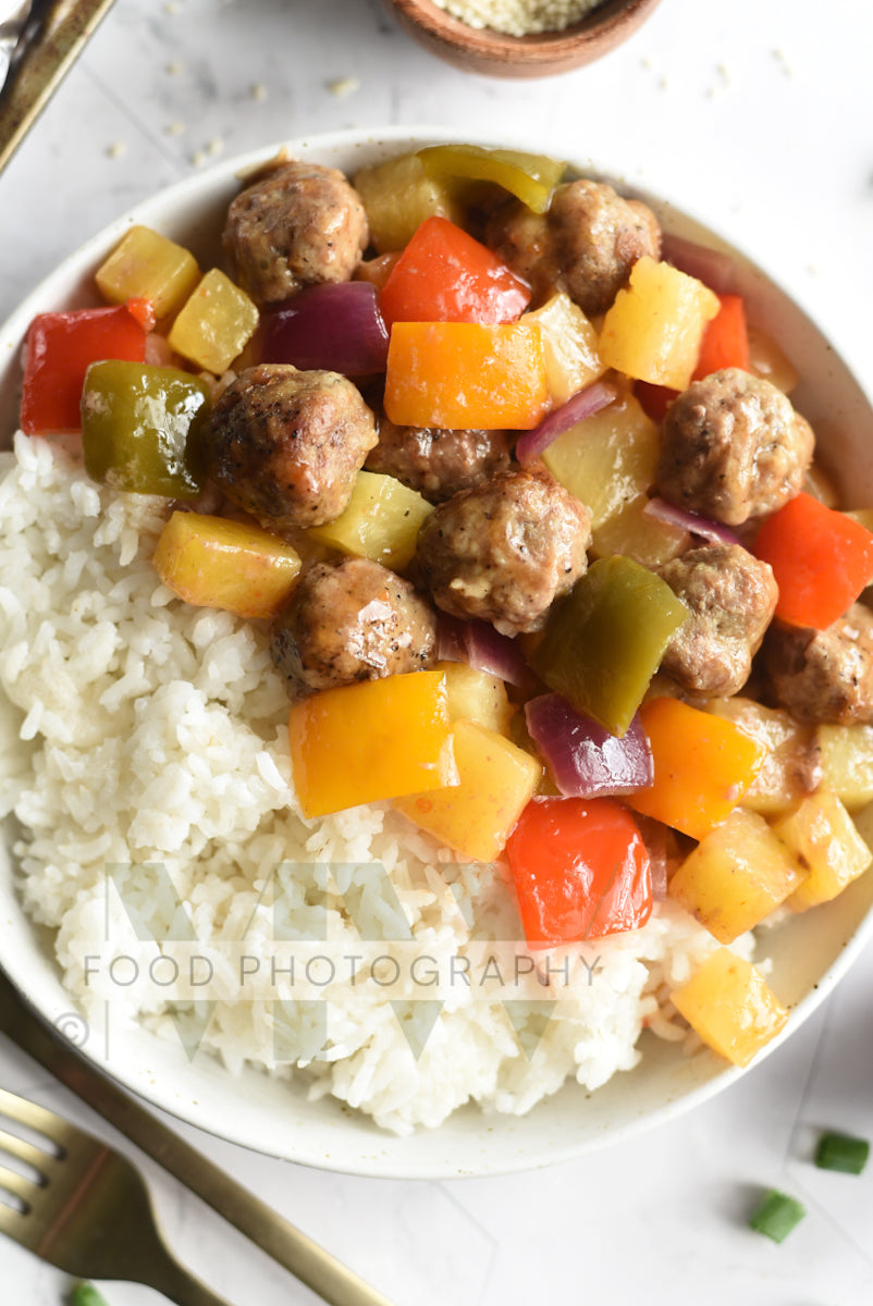 Foil Packet Sweet & Sour Meatballs