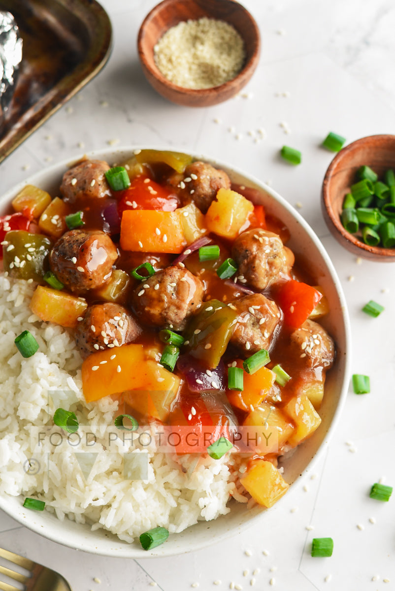 Foil Packet Sweet & Sour Meatballs