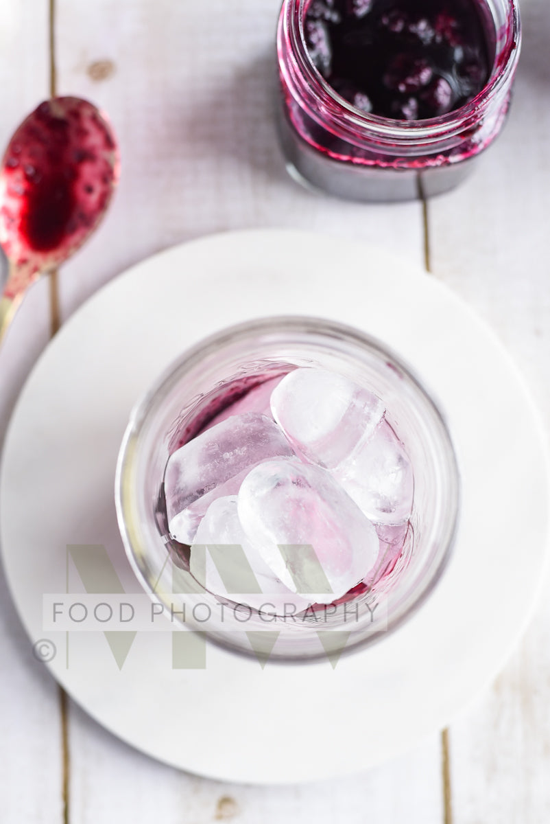 Blueberry Cold Foam Iced Latte