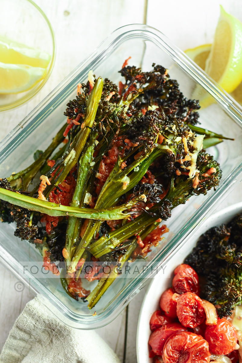 Garlic Parmesan Roasted Broccolini