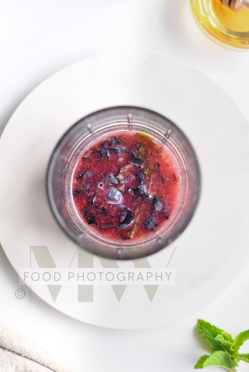 Blueberry Mojito Mocktail