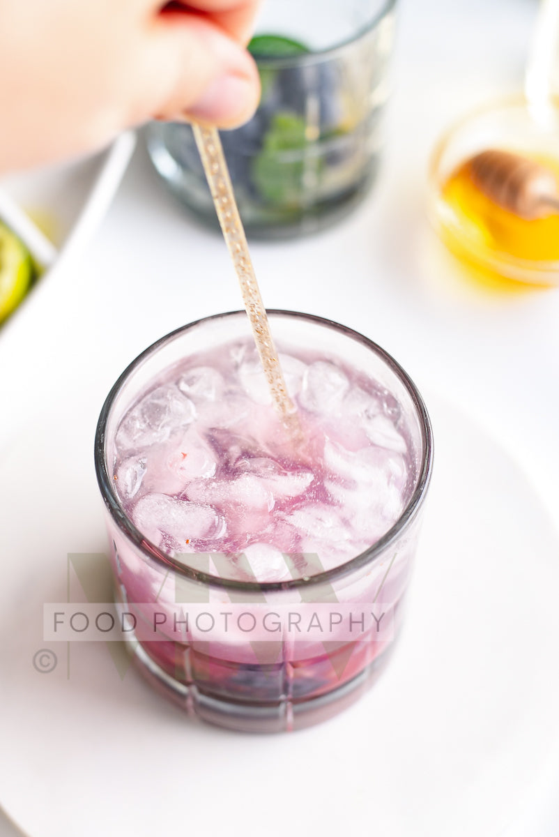 Blueberry Mojito Mocktail