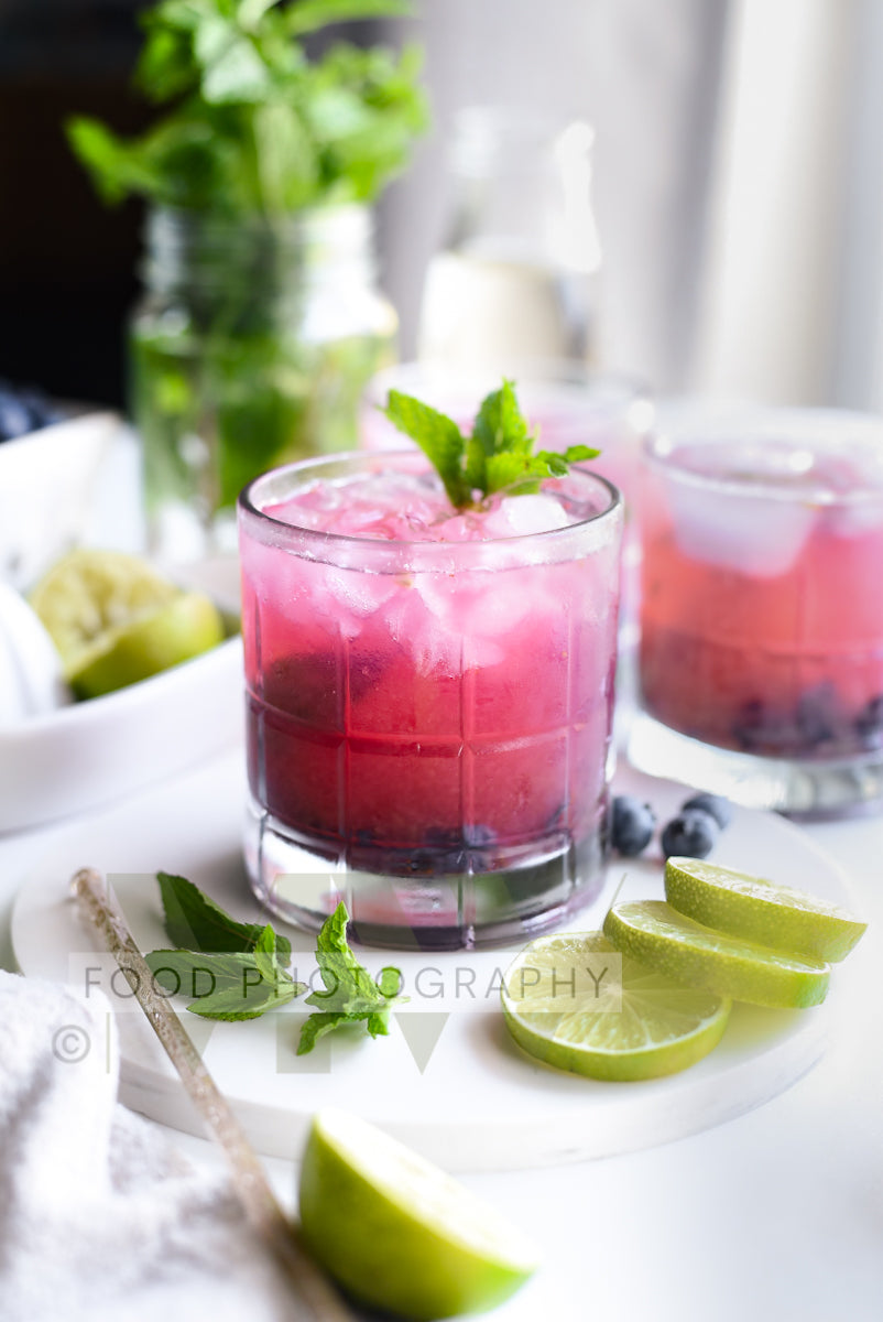 Blueberry Mojito Mocktail