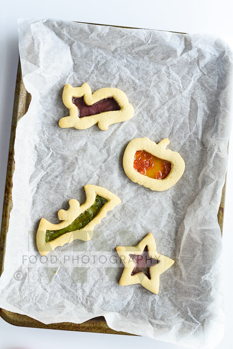 Halloween Stained Glass Cookies
