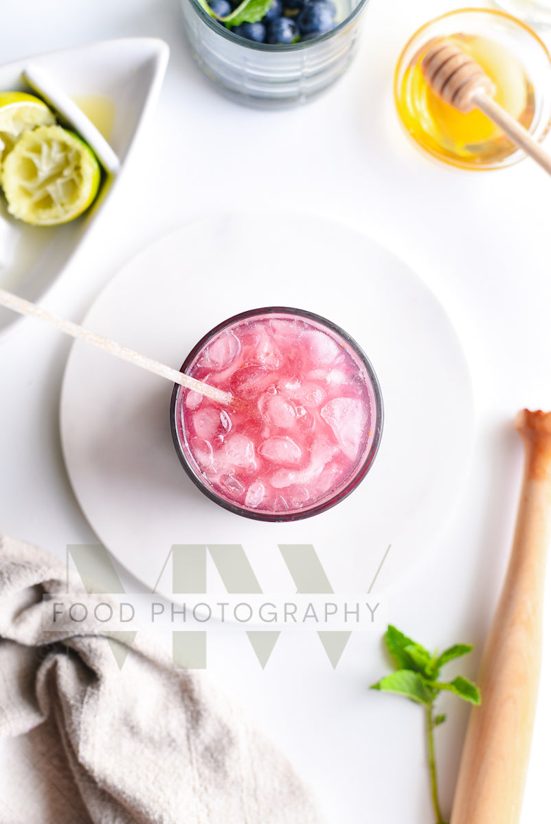 Blueberry Mojito Mocktail