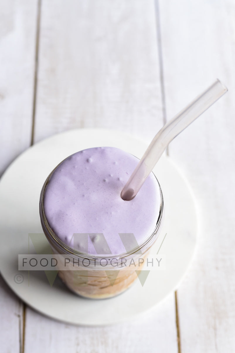 Blueberry Cold Foam Iced Latte