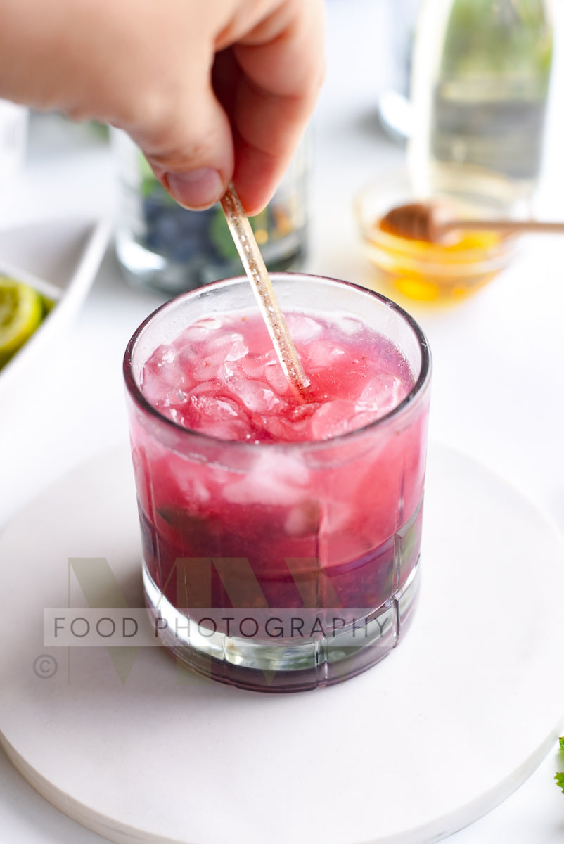 Blueberry Mojito Mocktail