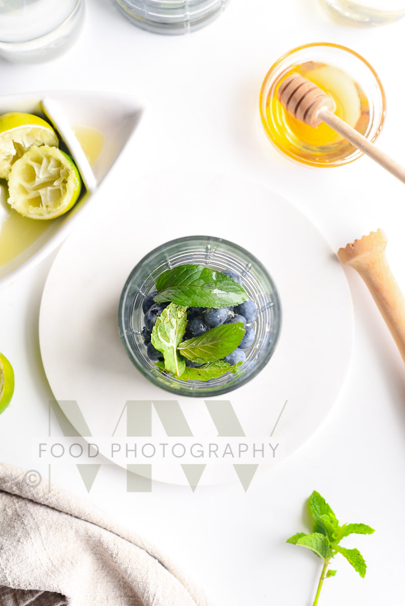 Blueberry Mojito Mocktail
