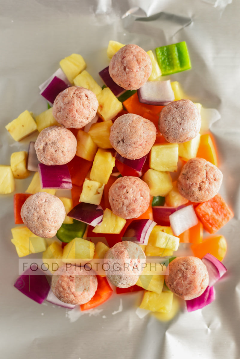 Foil Packet Sweet & Sour Meatballs