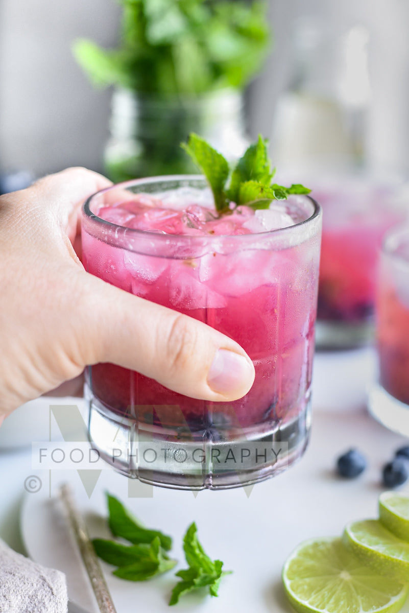 Blueberry Mojito Mocktail