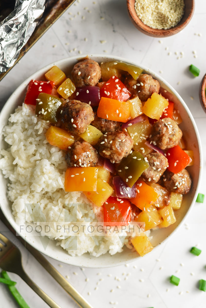 Foil Packet Sweet & Sour Meatballs