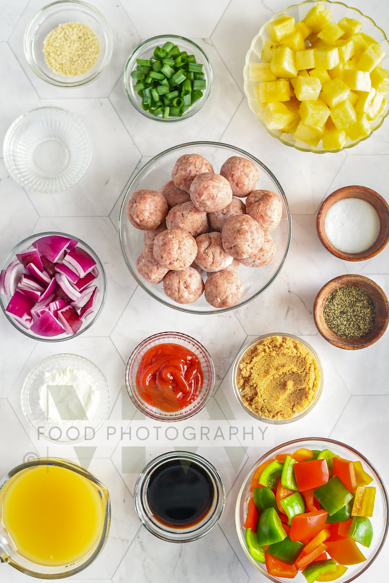 Foil Packet Sweet & Sour Meatballs