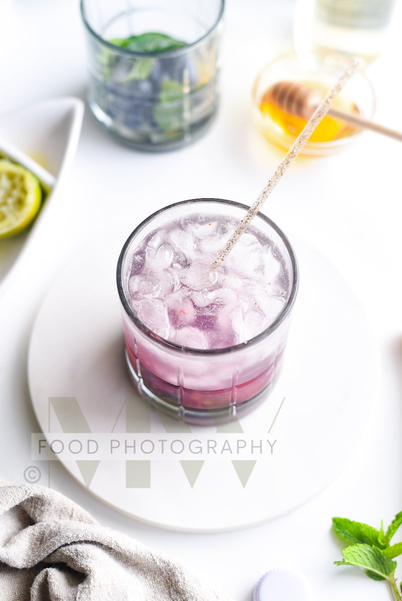 Blueberry Mojito Mocktail