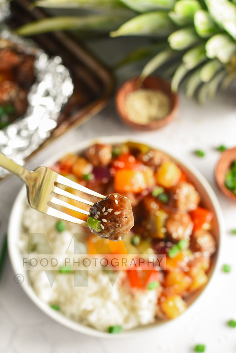 Foil Packet Sweet & Sour Meatballs