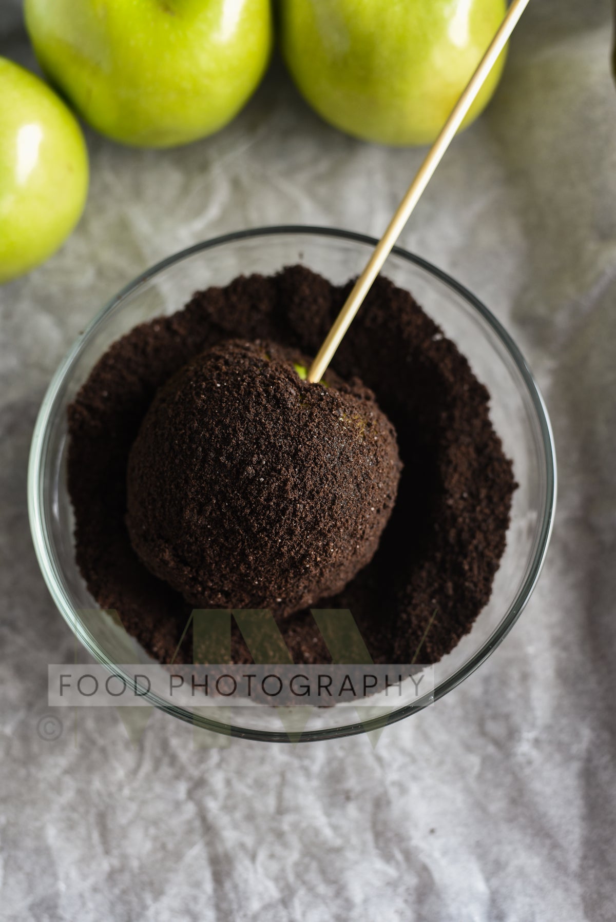 Dirt & Worms Caramel Apples