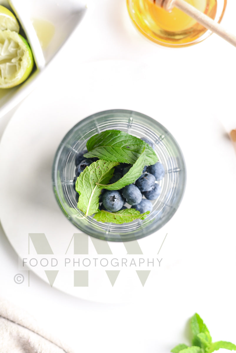 Blueberry Mojito Mocktail
