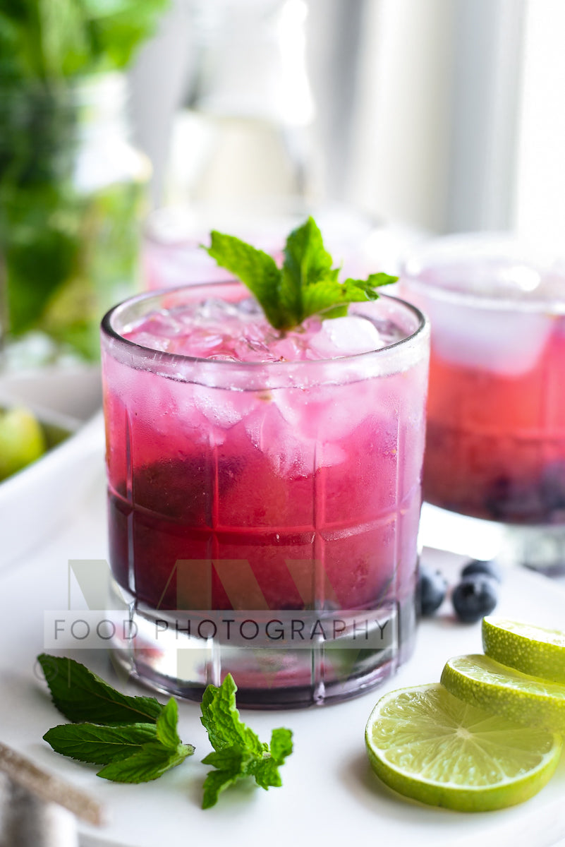 Blueberry Mojito Mocktail