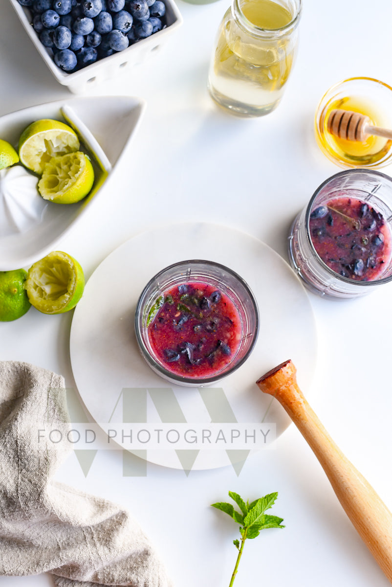 Blueberry Mojito Mocktail