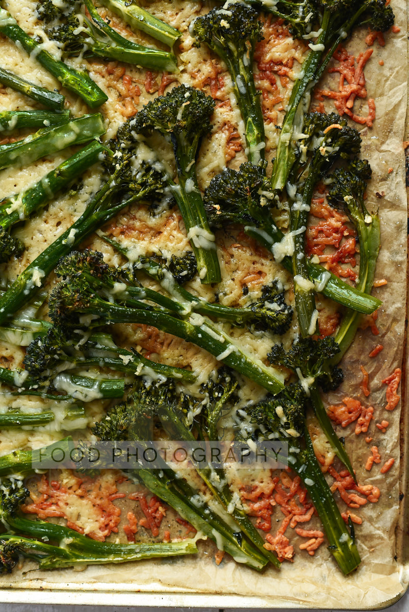Garlic Parmesan Roasted Broccolini